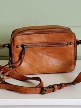 Frye Sydney Brown Leather Crossbody